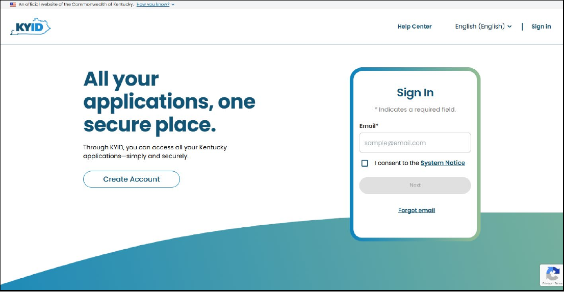 KYID sign-in form shown in the KY MPPA account guide