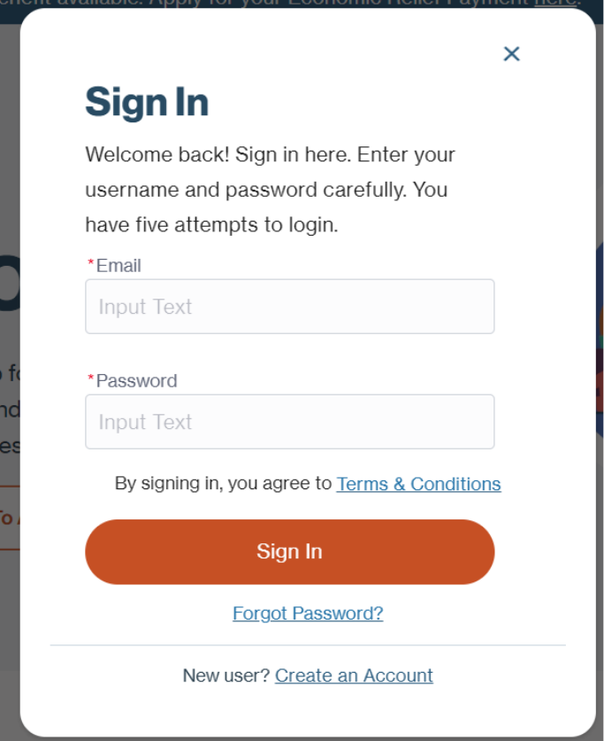 YesNM Sign In form with email, password and Forgot Password controls.