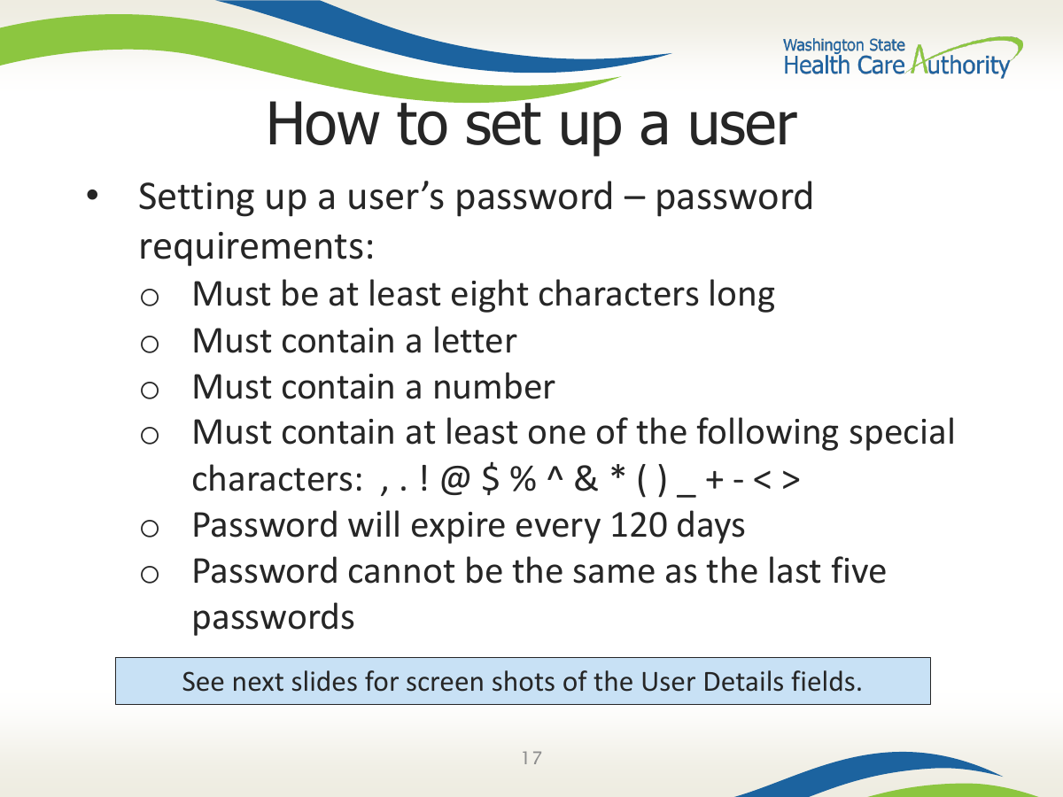 HCA ProviderOne setup guide screenshot showing the Add New Profiles to User form.